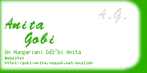 anita gobi business card